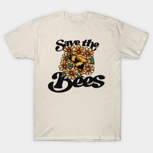 Save The Bees Honey Bee Pollinators T-Shirt